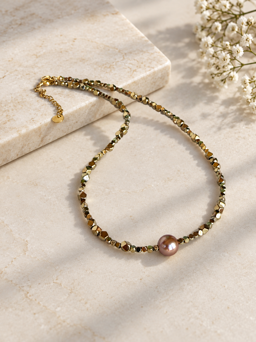 Hematite Gold Pearl