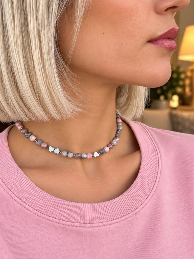 Колие Pink Zebra